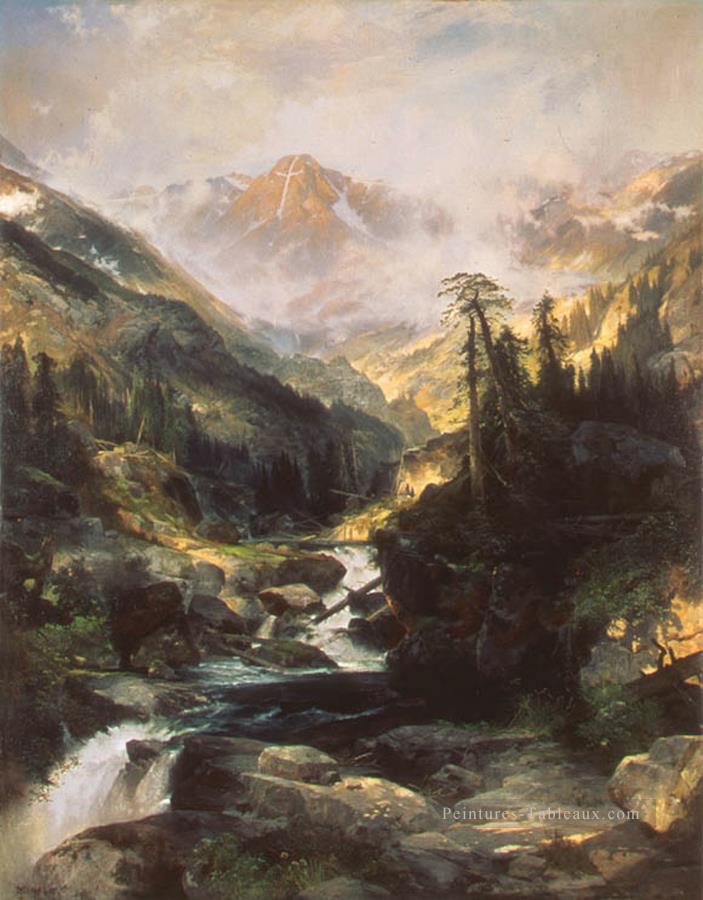 Montagne de la Sainte Croix paysage Thomas Moran Peintures à l'huile